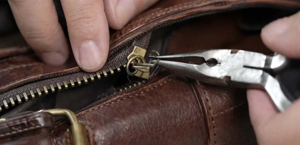 leather bag handle zip strap repair guide