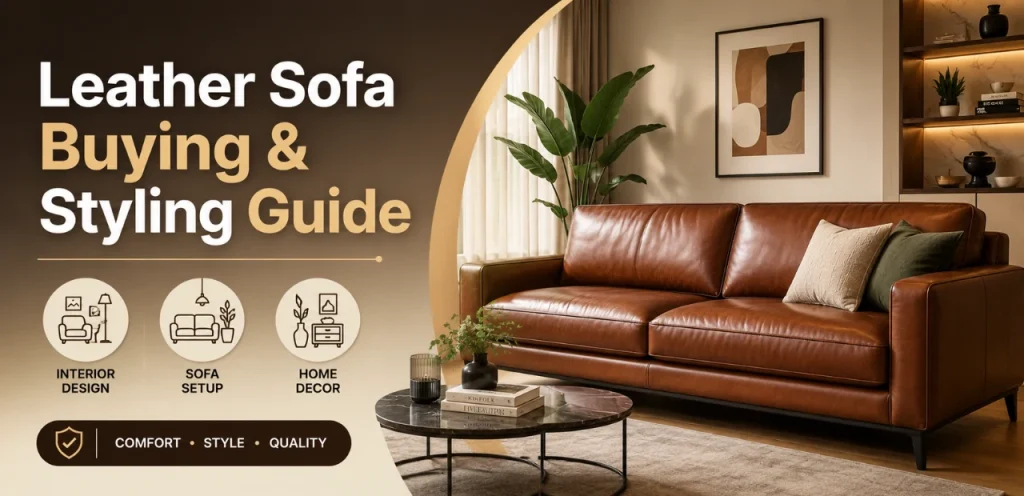 leather sofa buying and styling guide