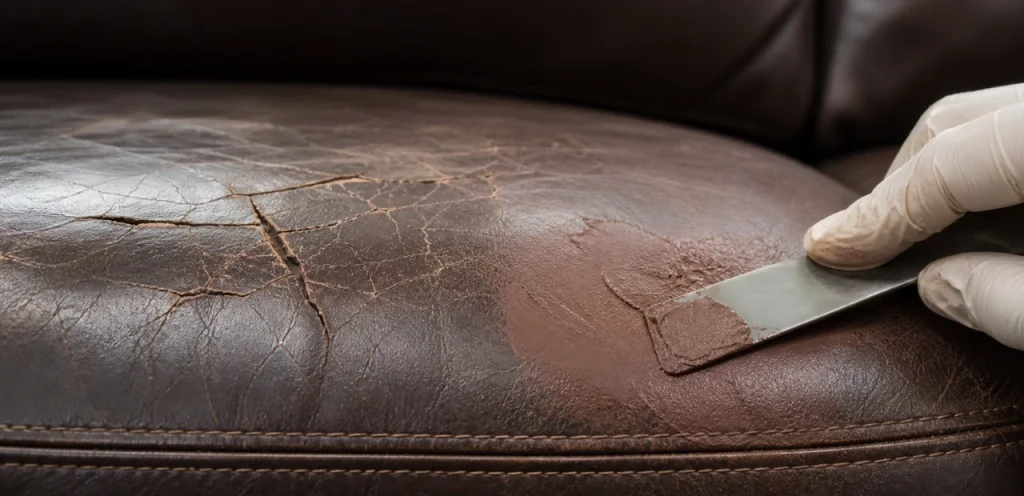 leather sofa crack and scratch repair